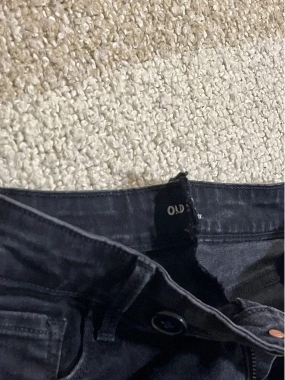 Girls size 12 Black jeaned skirt denim